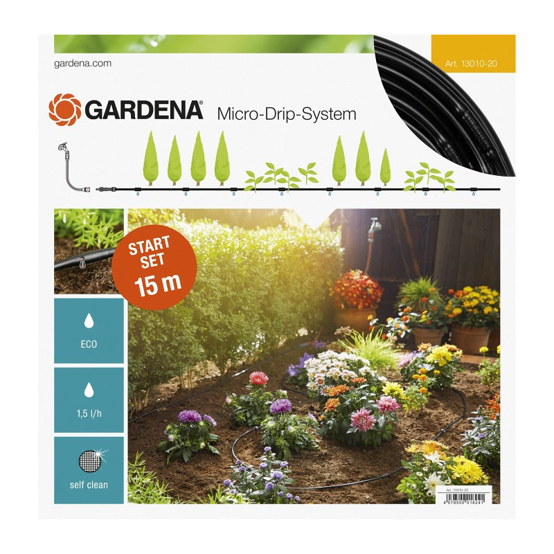 Gardena MicroDripSystem linia kroplujaca do rzędów roślin zestaw S 1301020 GA13010