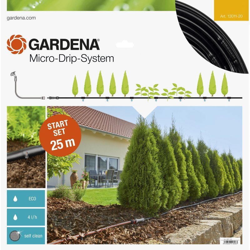 Gardena MicroDripSystem linia kroplujaca do rzędów roślin zestaw M 1301120 GA13011