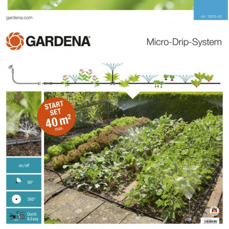 Gardena MicroDripSystem zestaw podstawowy na grządki i rabaty 1301520 GA13015