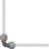 Sprinklersystem- łącznik L kolanko 25 mm (2773-20)