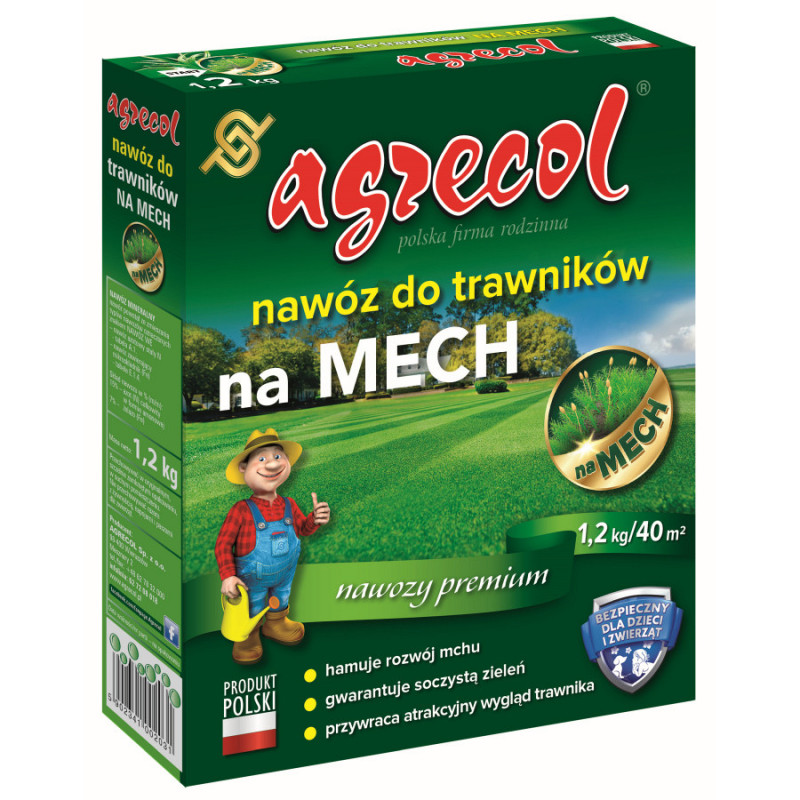 Agrecol Nawóz trawnik z mchem 1.2kg PA0203